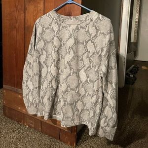 Banana Republic snake skin shirt ladies small